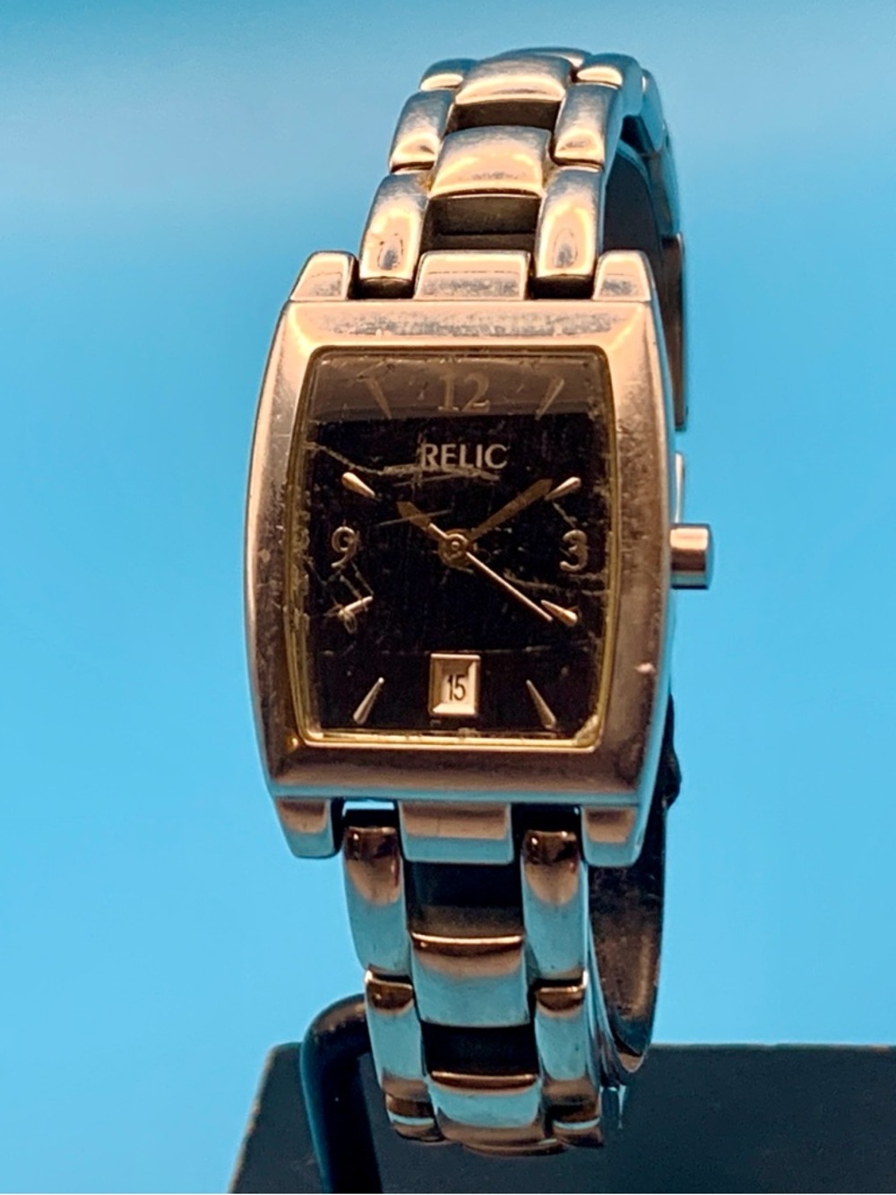 RELIC By FOSSIL ZR33480 Women’s Quartz Wristwatch All St Steel Works New Battery